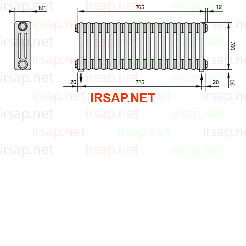 Радиатор IRSAP Tesi 30300/17 T16 CL 01